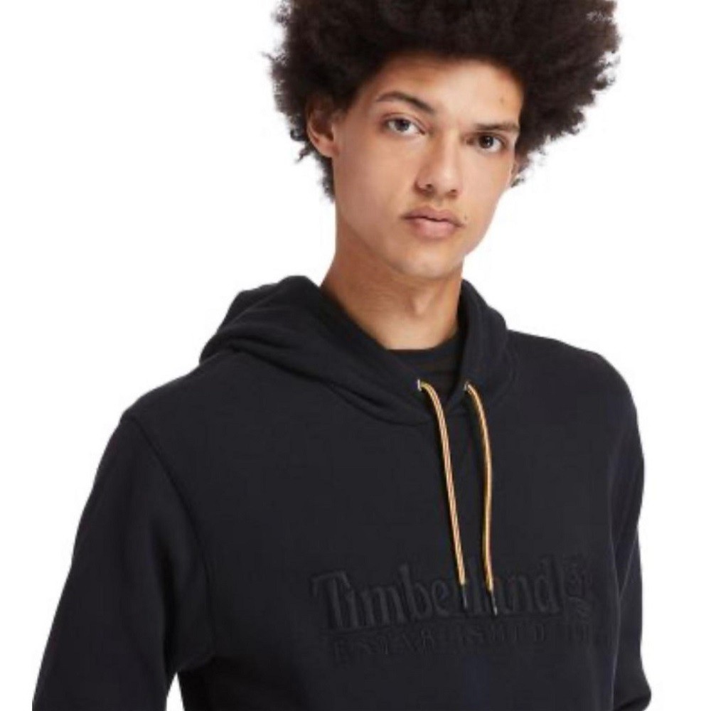 TIMBERLAND</br>Ανδρικό Φούτερ Μαύρο Outdoor Heritage Est.1973 Hoodie A2CRM-001 Timberland