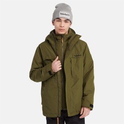 Ανδρικό Μπουφάν Χακί Benton Waterproof 3in1 Jacket A5XT1-302 Timberland