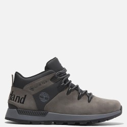 Ανδρικά Μποτάκια Γκρι Δέρμα Nubuck Sprint Trekker Mid Lace Gore-Tex® A6D71-EL8 Timberland