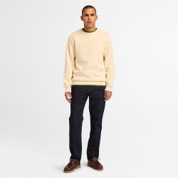 Ανδρικό Φούτερ Μπεζ Hampton Embroidery Tonal Crew Neck Sweatshirt A6VG6-EFL Timberland