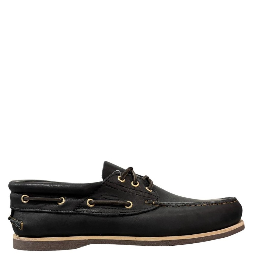 SEA & CITY</br>Ανδρικά Boat-shoes/Ιστιοπλοϊκά Μαύρο Δέρμα C5 DALLAS2 Sea & City