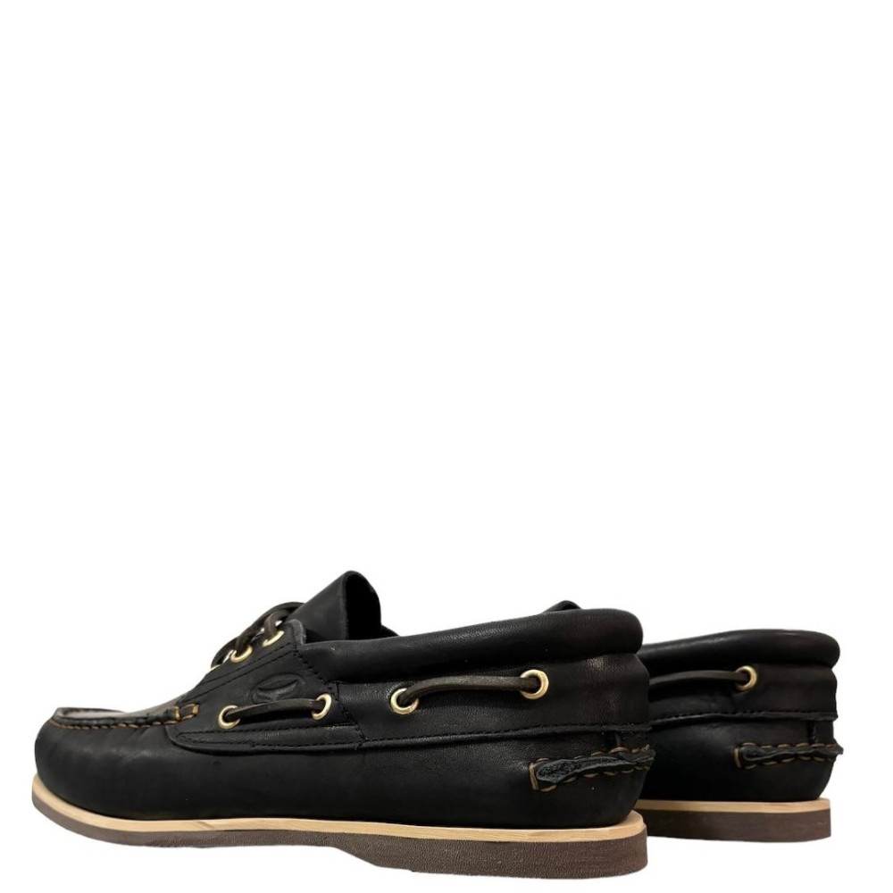 SEA & CITY</br>Ανδρικά Boat-shoes/Ιστιοπλοϊκά Μαύρο Δέρμα C5 DALLAS2 Sea & City