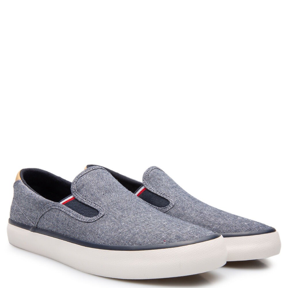 TOMMY HILFIGER</br>Ανδρικά Sneakers Slip-On Μπλε FM0FM04947-DW5 Tommy Hilfiger