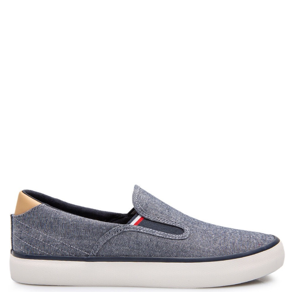 TOMMY HILFIGER</br>Ανδρικά Sneakers Slip-On Μπλε FM0FM04947-DW5 Tommy Hilfiger