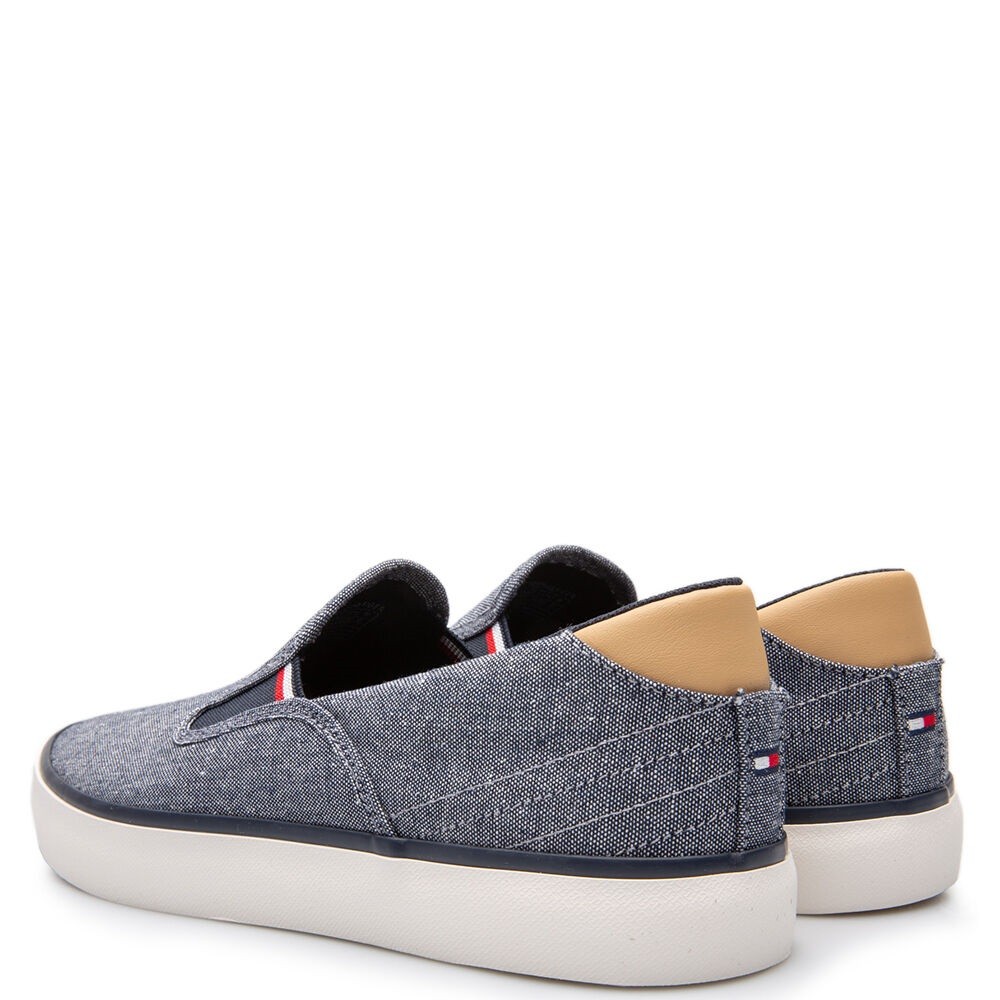 TOMMY HILFIGER</br>Ανδρικά Sneakers Slip-On Μπλε FM0FM04947-DW5 Tommy Hilfiger