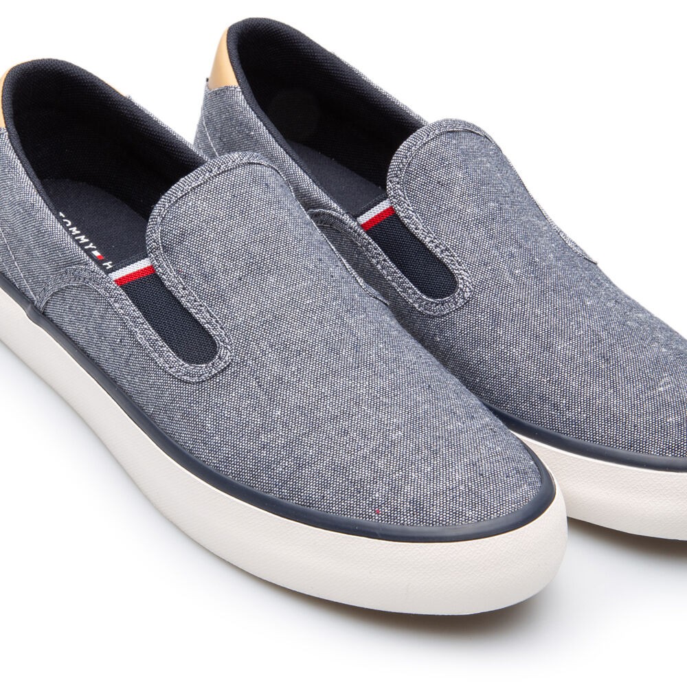 TOMMY HILFIGER</br>Ανδρικά Sneakers Slip-On Μπλε FM0FM04947-DW5 Tommy Hilfiger