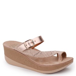 Γυναικείες Πλατφόρμες Ροζ Χρυσό Δέρμα S5000 FELISA Fantasy Sandals